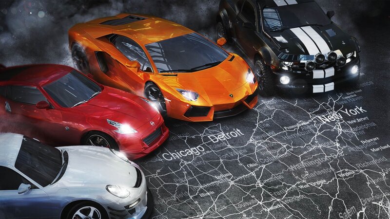 Sports Cars on Map