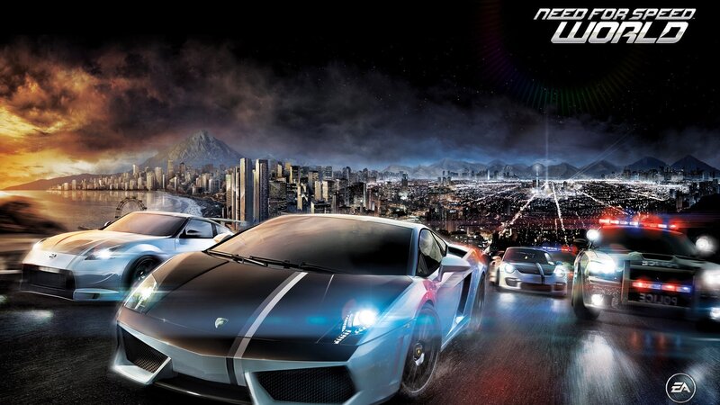Sports Cars Racing — Black, Dramatic, Night