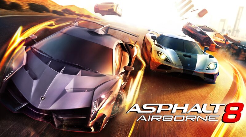 Sports Cars Racing — Orange, Dramatic, Sunset