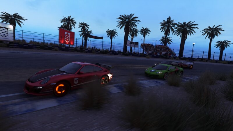 Sports Cars Racing — Red, Dynamic, Sunset, 3d Render