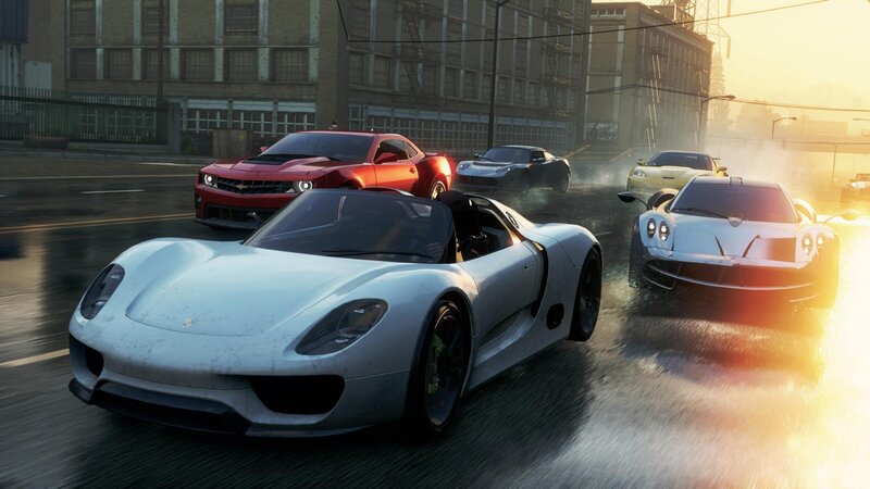 Sports Cars Racing — White