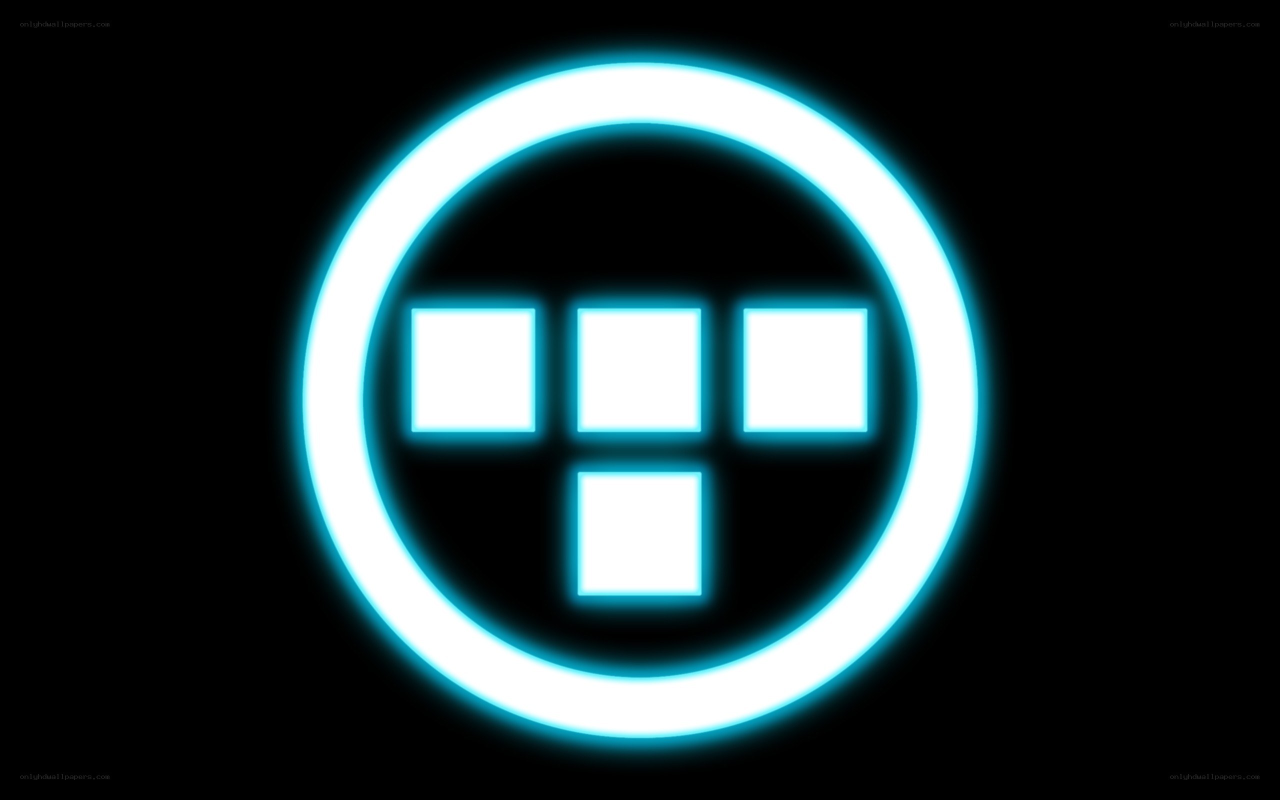Spotify logo glowing blue