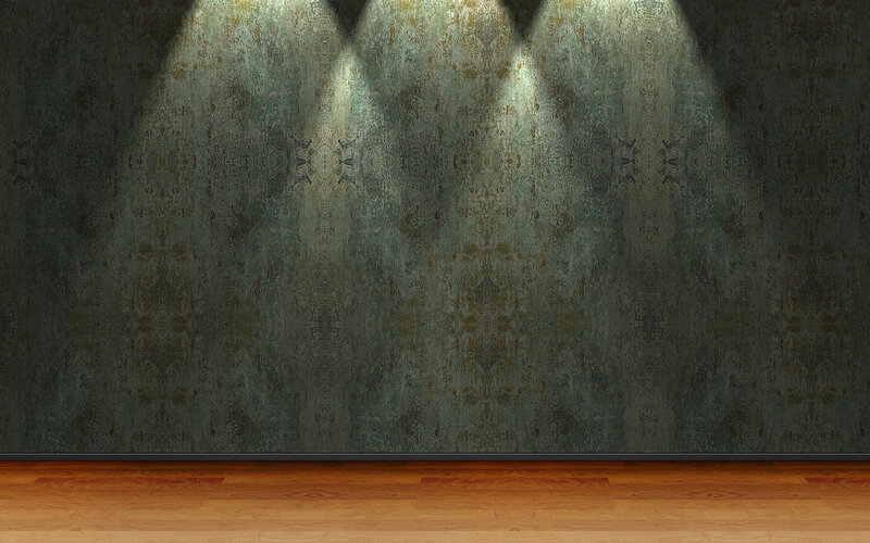 spotlit textured wall