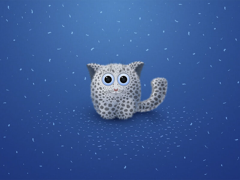 Spotted Kitten — Blue