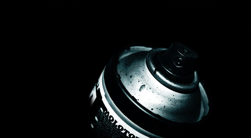 Spray Paint Can — Black