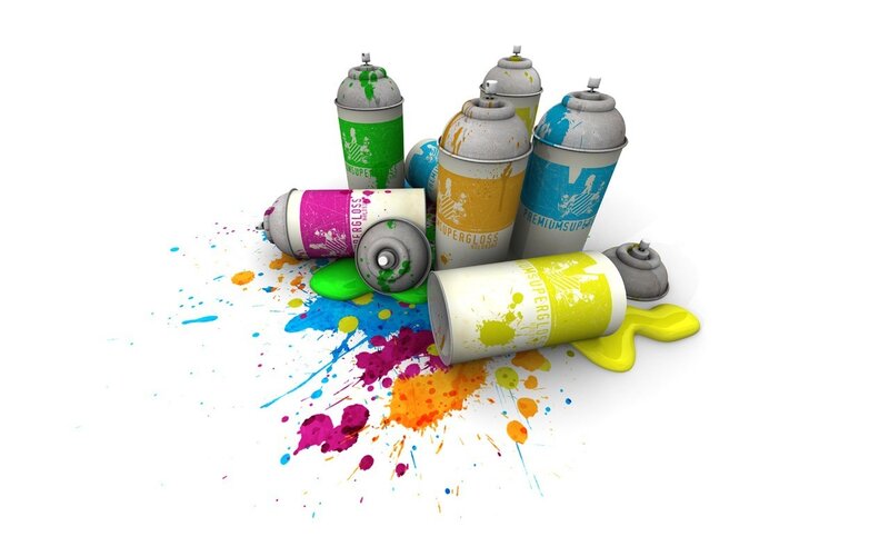 Spray Paint Cans