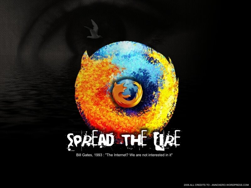 Spread the Fire Firefox wallpaper