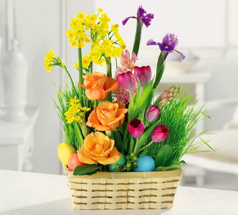 Spring Flower Basket