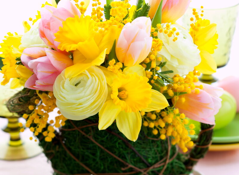 Spring Flower Bouquet — Yellow, Bright