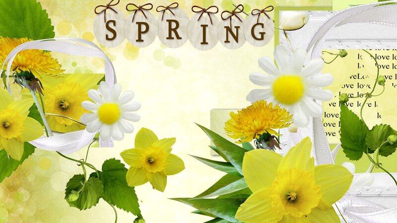 Spring Flowers Collage