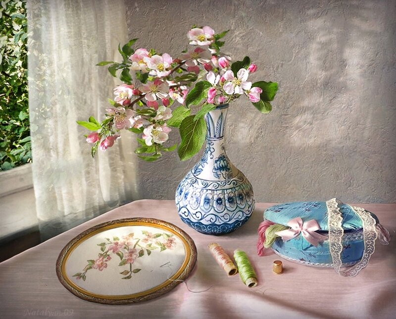 Spring Flowers in Vase
