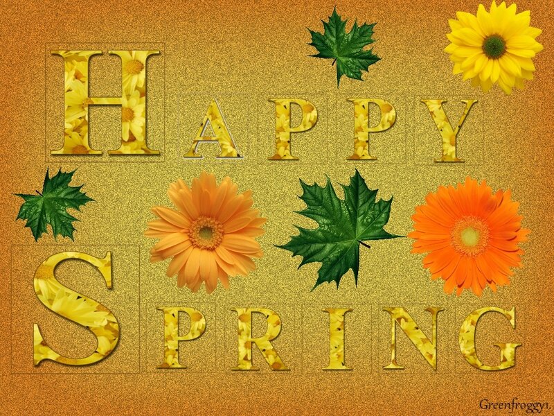 Spring Greeting Card — Yellow