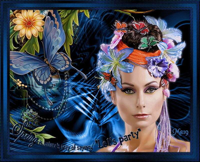 Spring party with butterflies