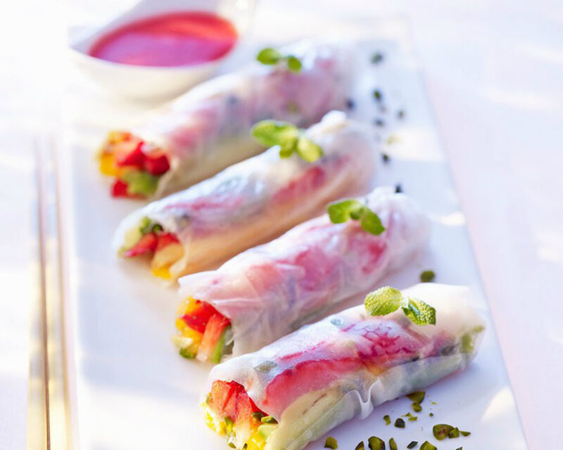 Spring Rolls with Dipping Sauce