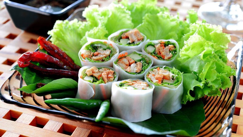 Spring Rolls with Vegetables
