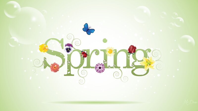 Spring-themed Graphic — Green