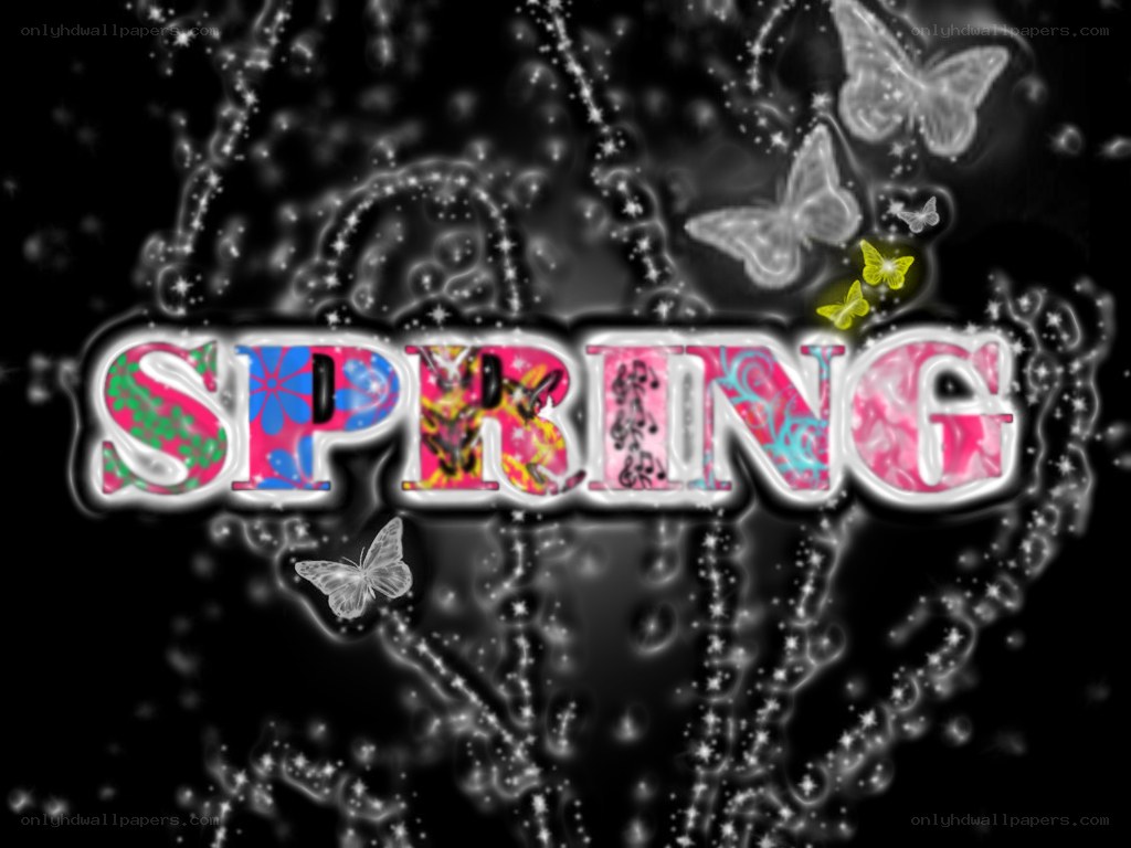 spring with butterflies