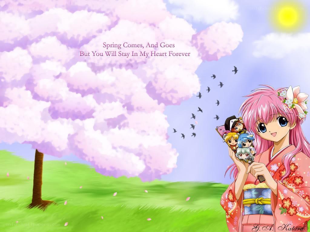 Spring with cherry blossoms