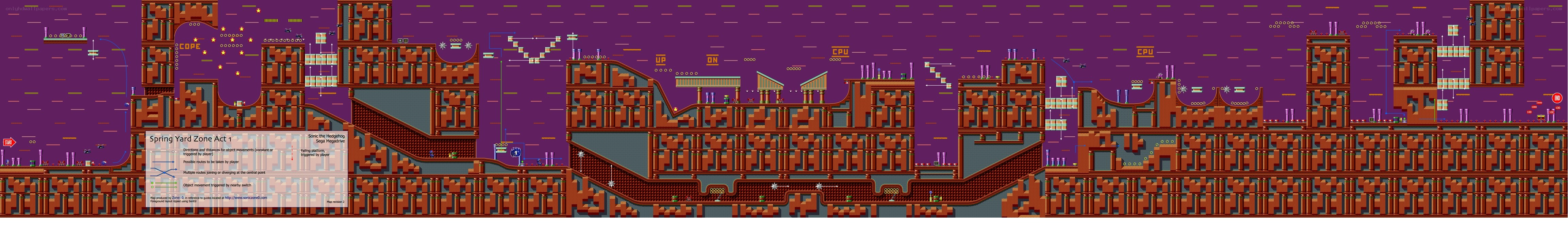 Spring Yard Zone Act 1 layout