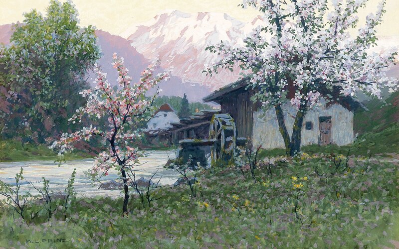 Springtime Watermill