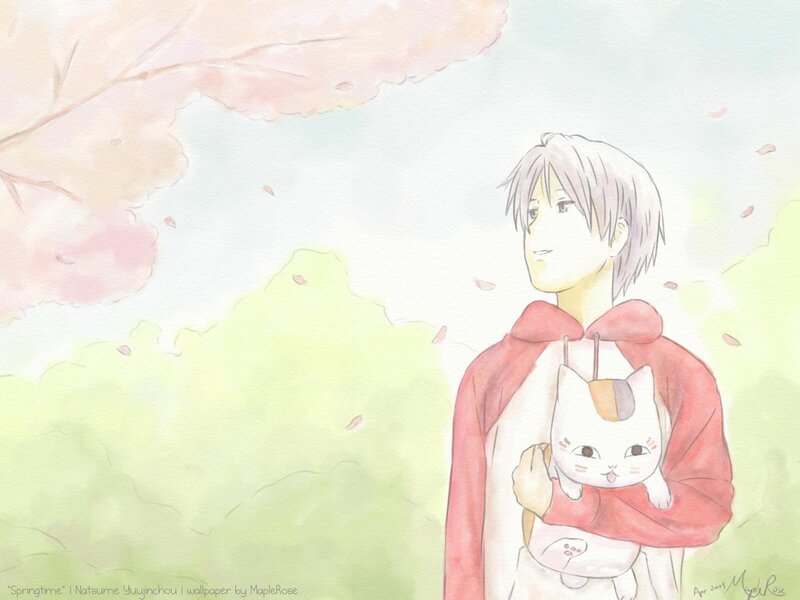 Springtime with a cat