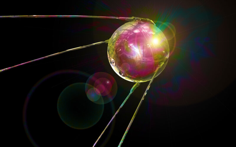 Sputnik Satellite — Black