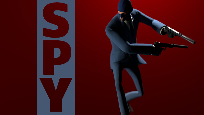Spy Character Holding Guns