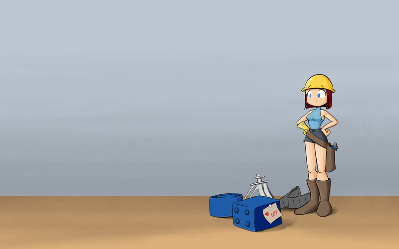 spy character with tools
