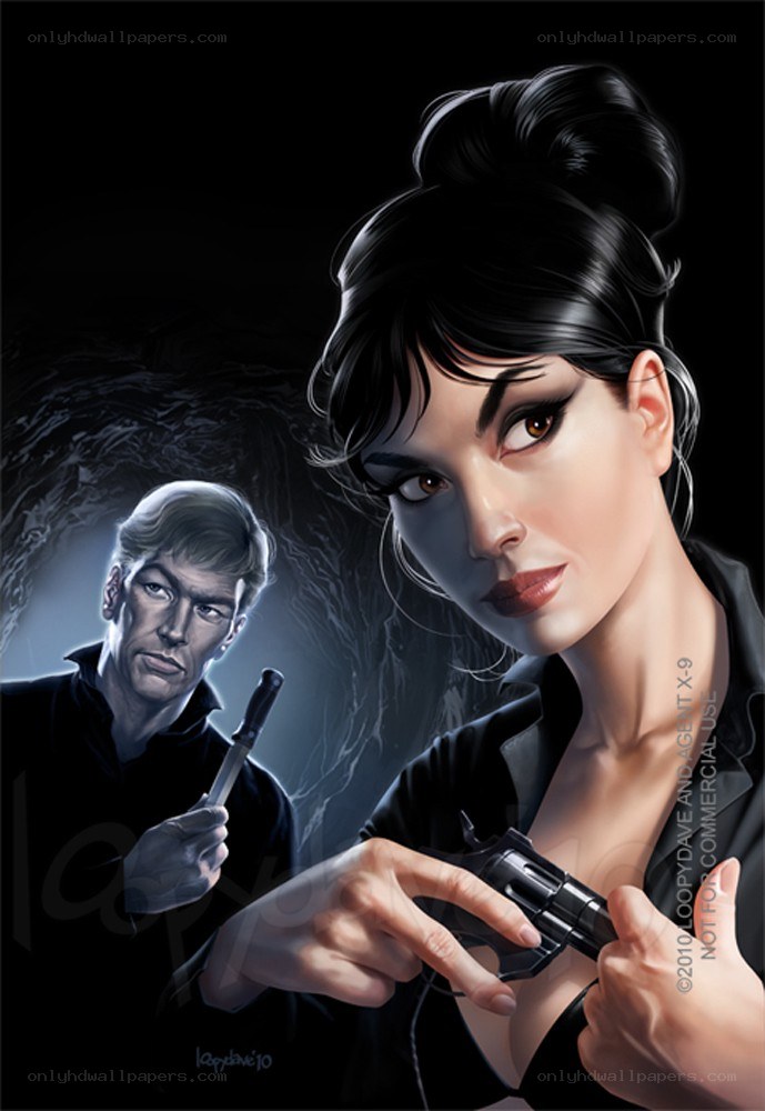 spy duo with guns
