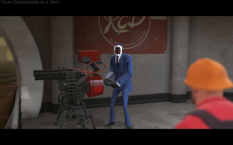 Spy in a blue suit