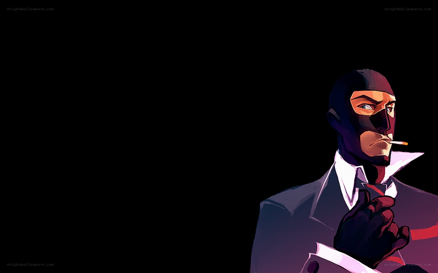 spy in black mask