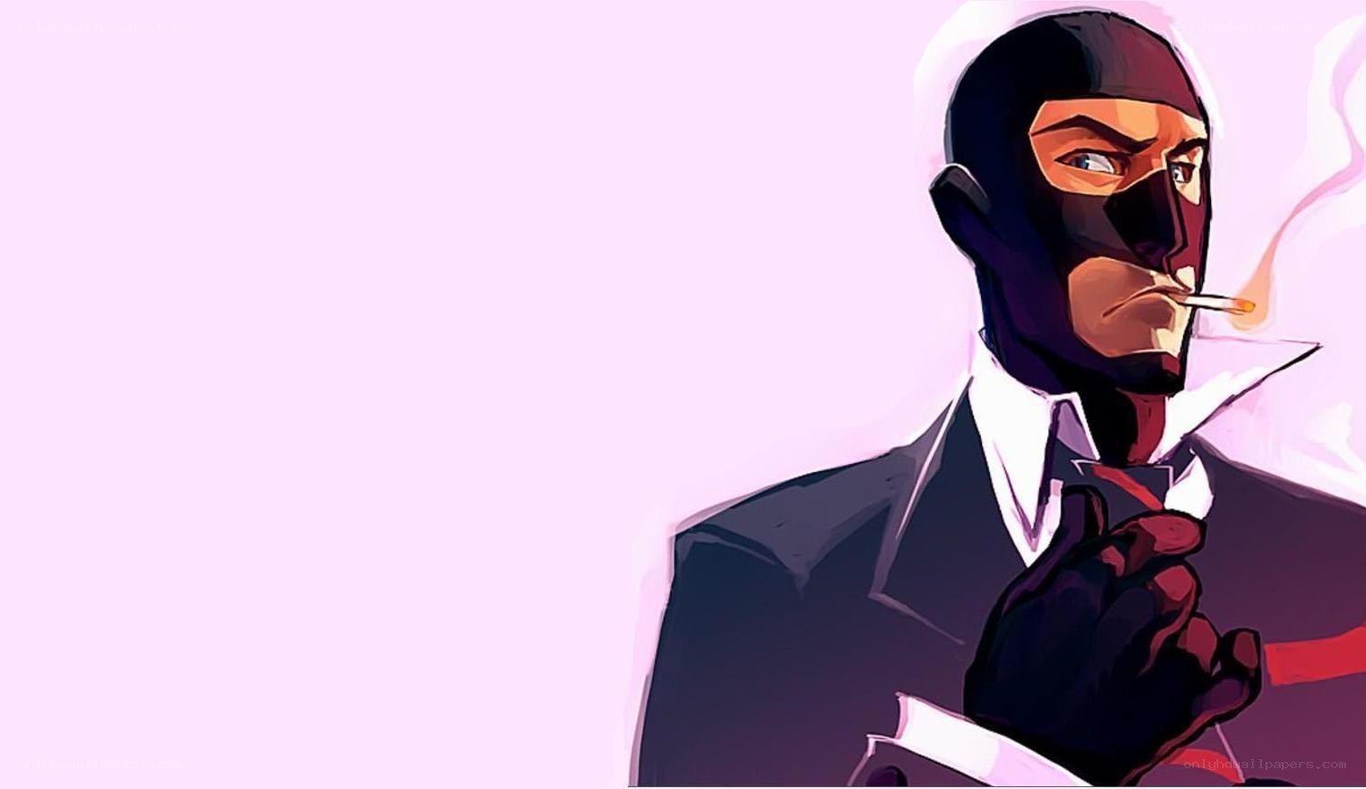spy in black mask