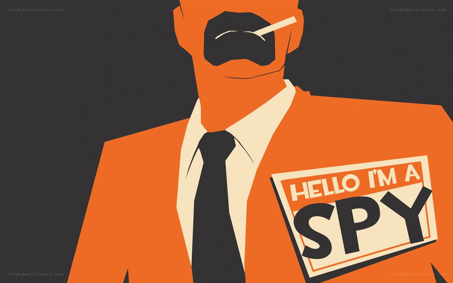 spy in orange suit