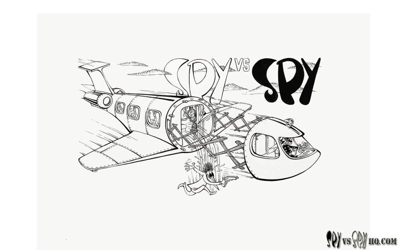 Spy vs Spy comic art