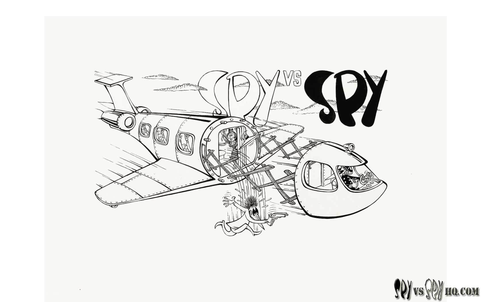 Spy vs Spy comic art