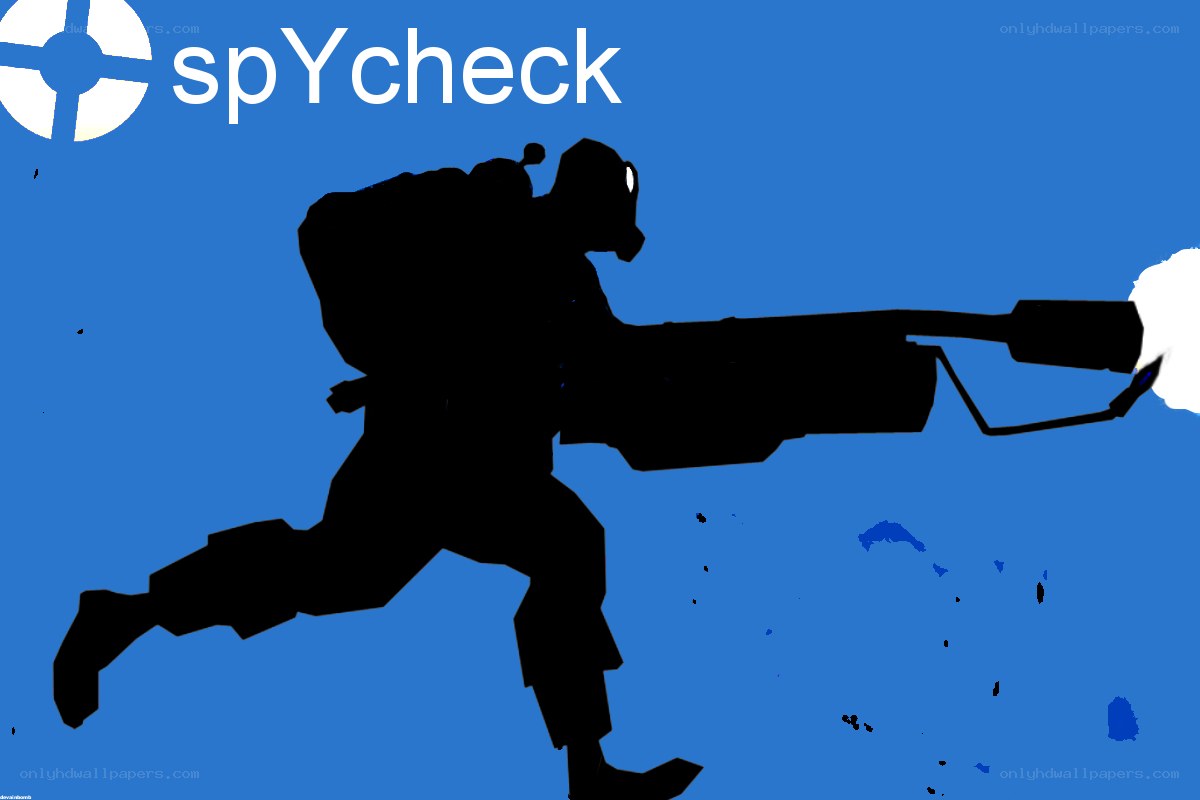 spycheck logo with soldier silhouette