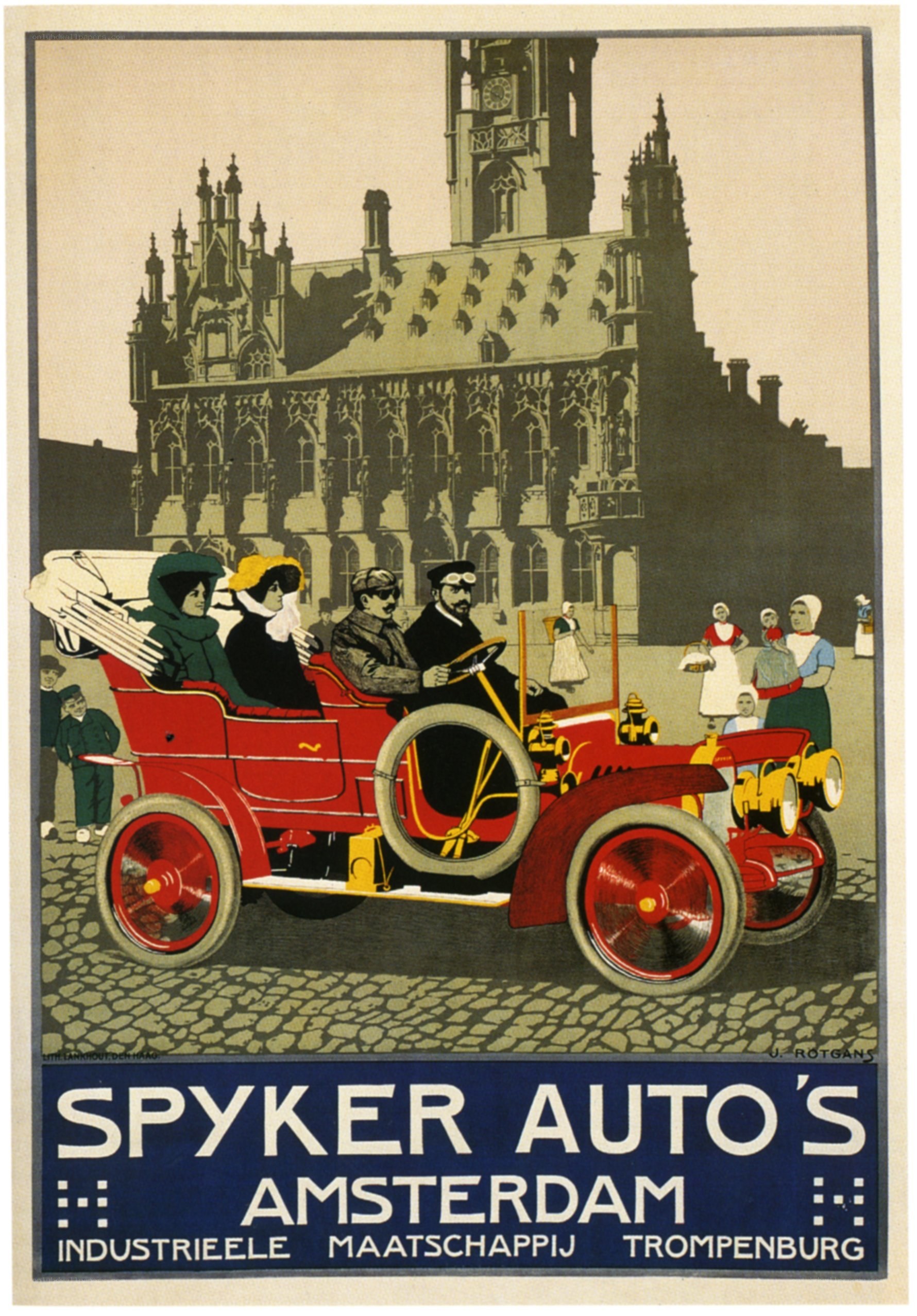 Spyker Auto's Amsterdam poster