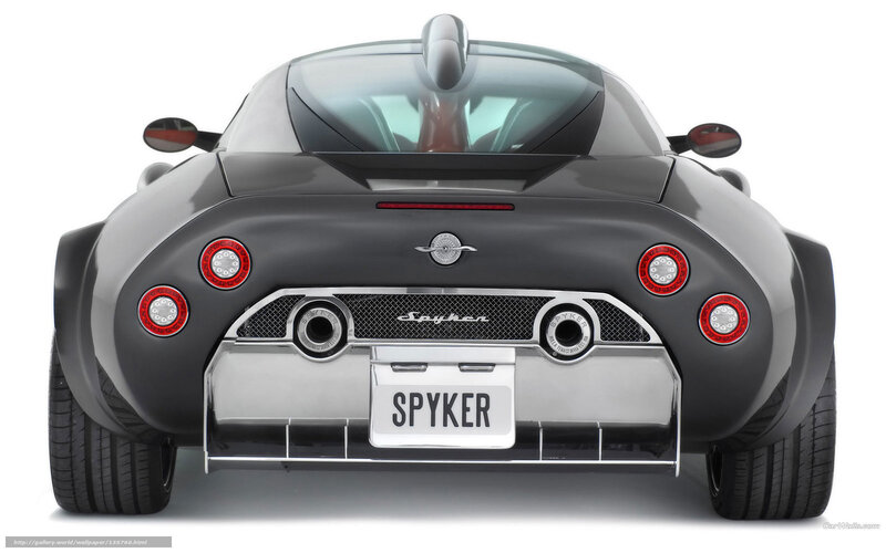 Spyker sports car rear view