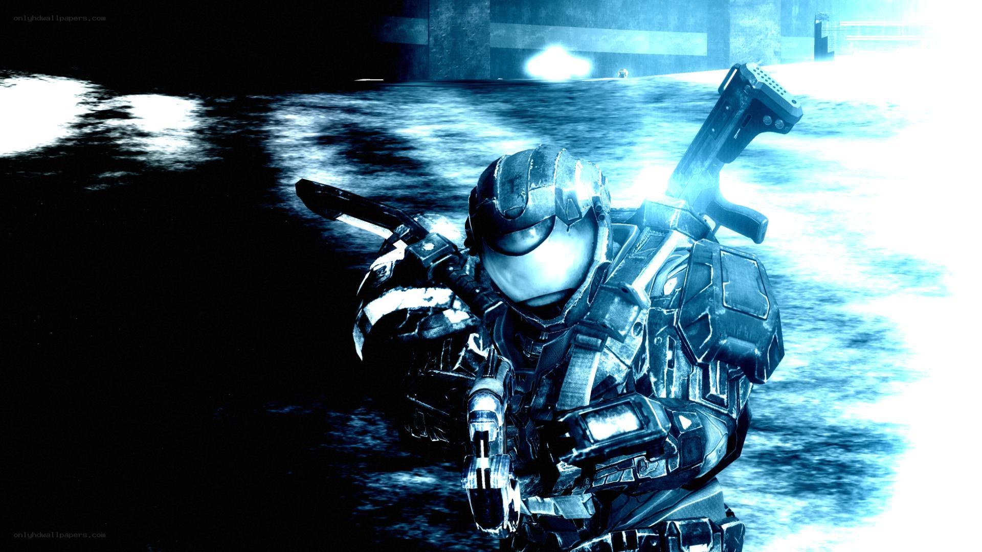 squad in futuristic armor