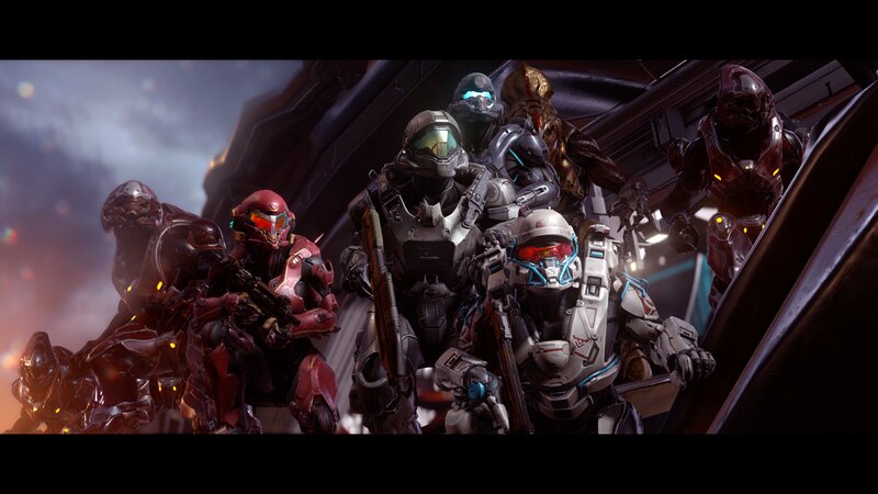 Squad of Armored Soldiers — Gray, Dramatic, 3d Render