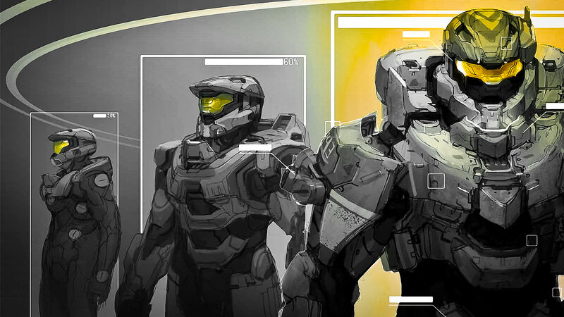 Squad of Armored Soldiers — Gray, Dramatic, Digital Art, Armor