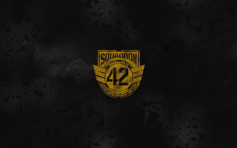 Squadron 42 logo on dark background