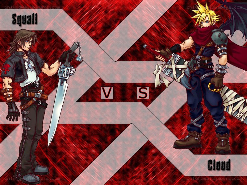 Squall vs Cloud battle