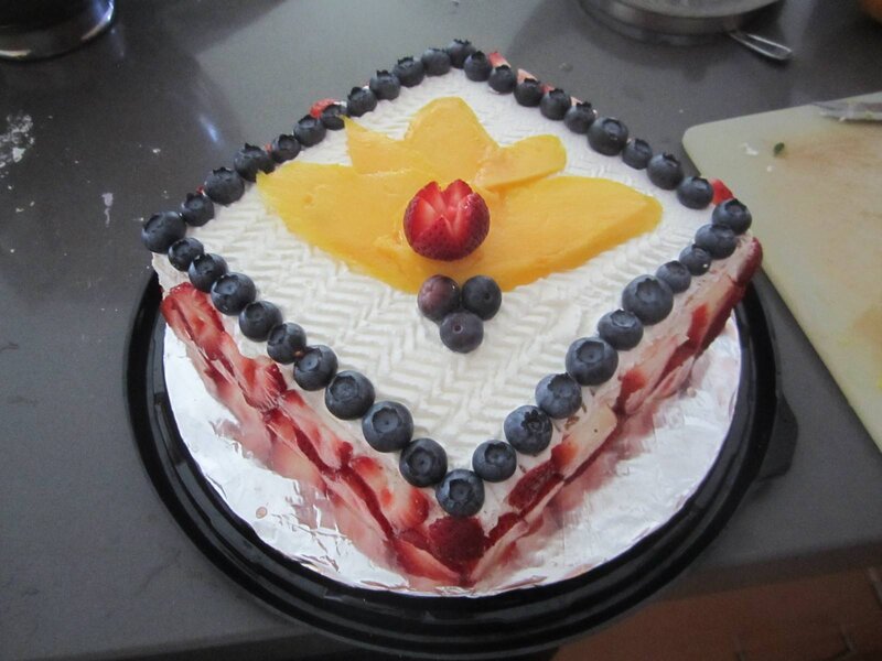 Square Fruit Cake