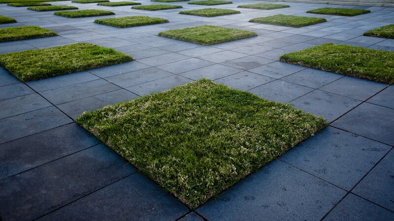 Square Grass Patches