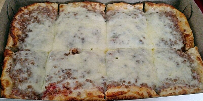 Square Pizza in Box
