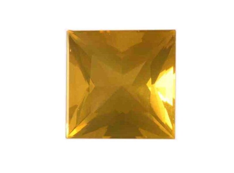 square yellow gemstone