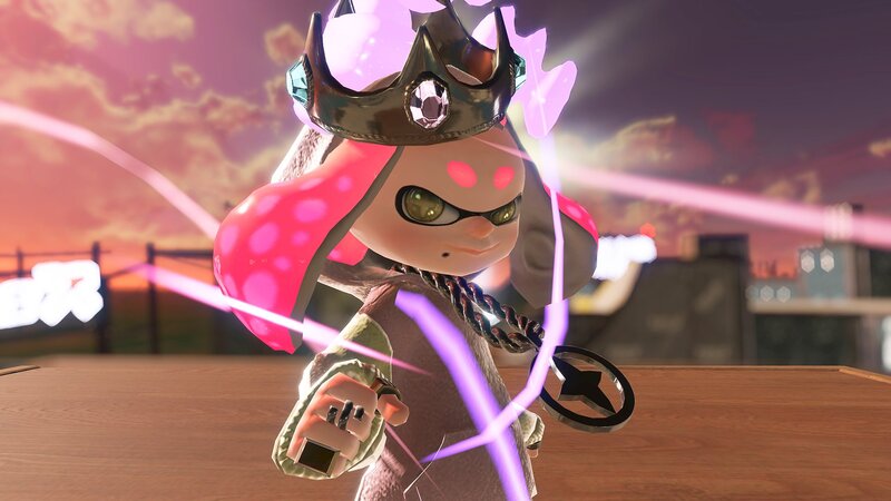 Squid Character in Crown