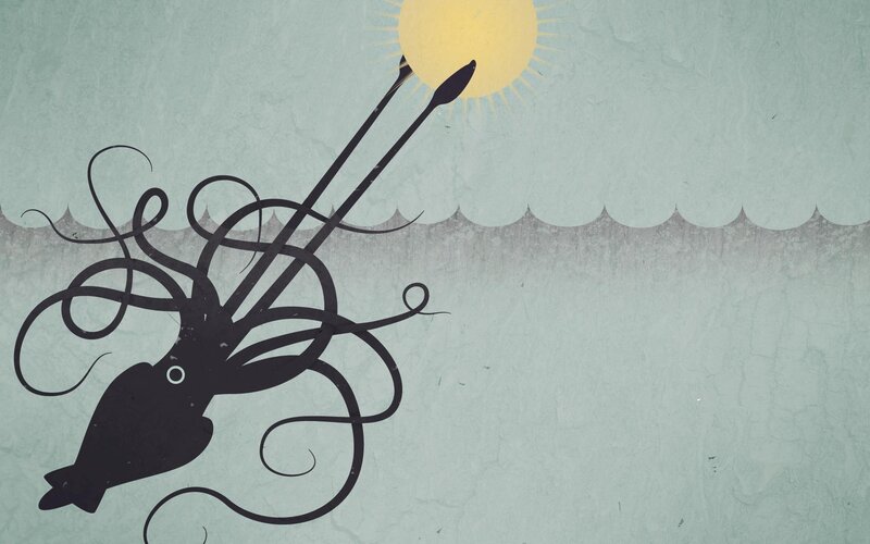 Squid Silhouette