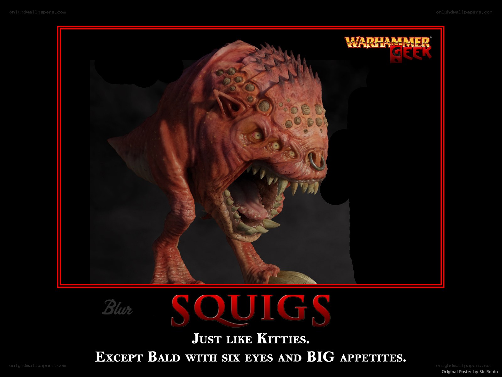Squig creature from Warhammer